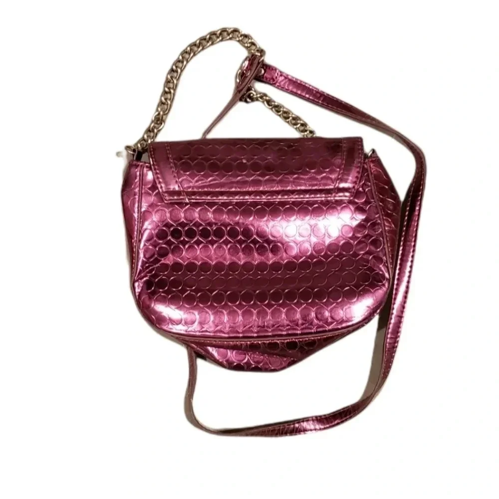 Nine West Metallic Pink Crossbody Bag